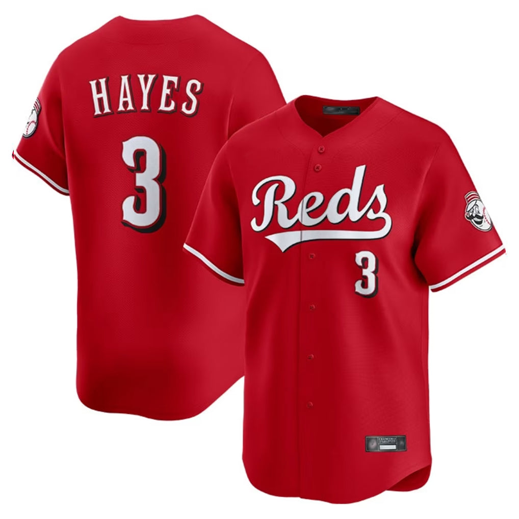 Silnrao C.Reds #3 Ke'Bryan Hayes Player Red Home Limited Stitched Jerseys