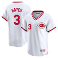 Silnrao C.Reds #3 Ke'Bryan Hayes Player White Cooperstown Collection Limited T-shirt Home Stitched Jerseys