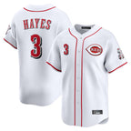 Silnrao C.Reds #3 Ke'Bryan Hayes Player White Home Limited Stitched Jerseys
