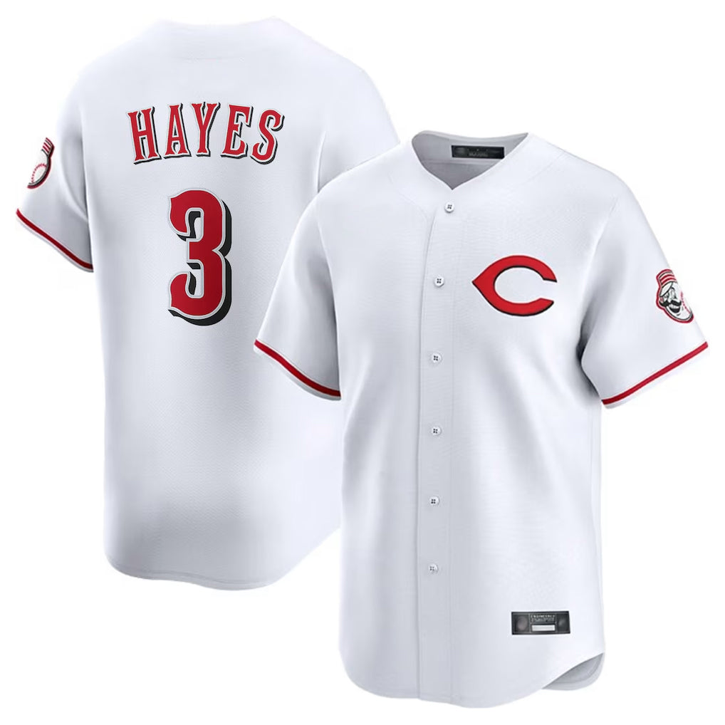Silnrao C.Reds #3 Ke'Bryan Hayes Player White Limited Home Stitched Jerseys