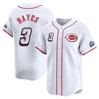 Silnrao C.Reds #3 Ke'Bryan Hayes Player White Speedway Classic Home Limited Stitched Jerseys