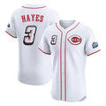 Silnrao C.Reds #3 Ke'Bryan Hayes Player White Speedway Classic Limited Elite Home Stitched Jerseys
