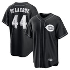 Silnrao C.Reds #44 Elly De La Cruz Player Black Home Game Stitched Jerseys