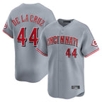 Silnrao C.Reds #44 Elly De La Cruz Player Gray Home Limited Stitched Jerseys