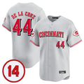 Silnrao C.Reds #44 Elly De La Cruz Player Gray Vapor Premier Limited Home Stitched Jerseys