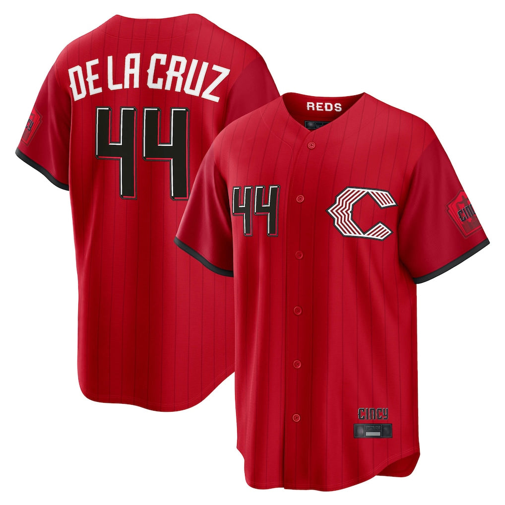 Silnrao C.Reds #44 Elly De La Cruz Player Red 2026 City Connect Home Game Stitched Jerseys