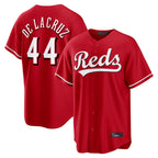 Silnrao C.Reds #44 Elly De La Cruz Player Red Home Game Stitched Jerseys