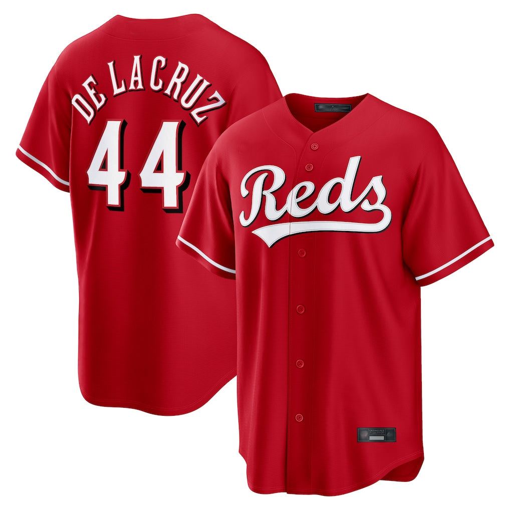 Silnrao C.Reds #44 Elly De La Cruz Player Red Home Game Stitched Jerseys