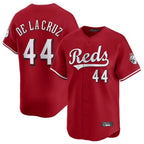 Silnrao C.Reds #44 Elly De La Cruz Player Red Home Limited Stitched Jerseys