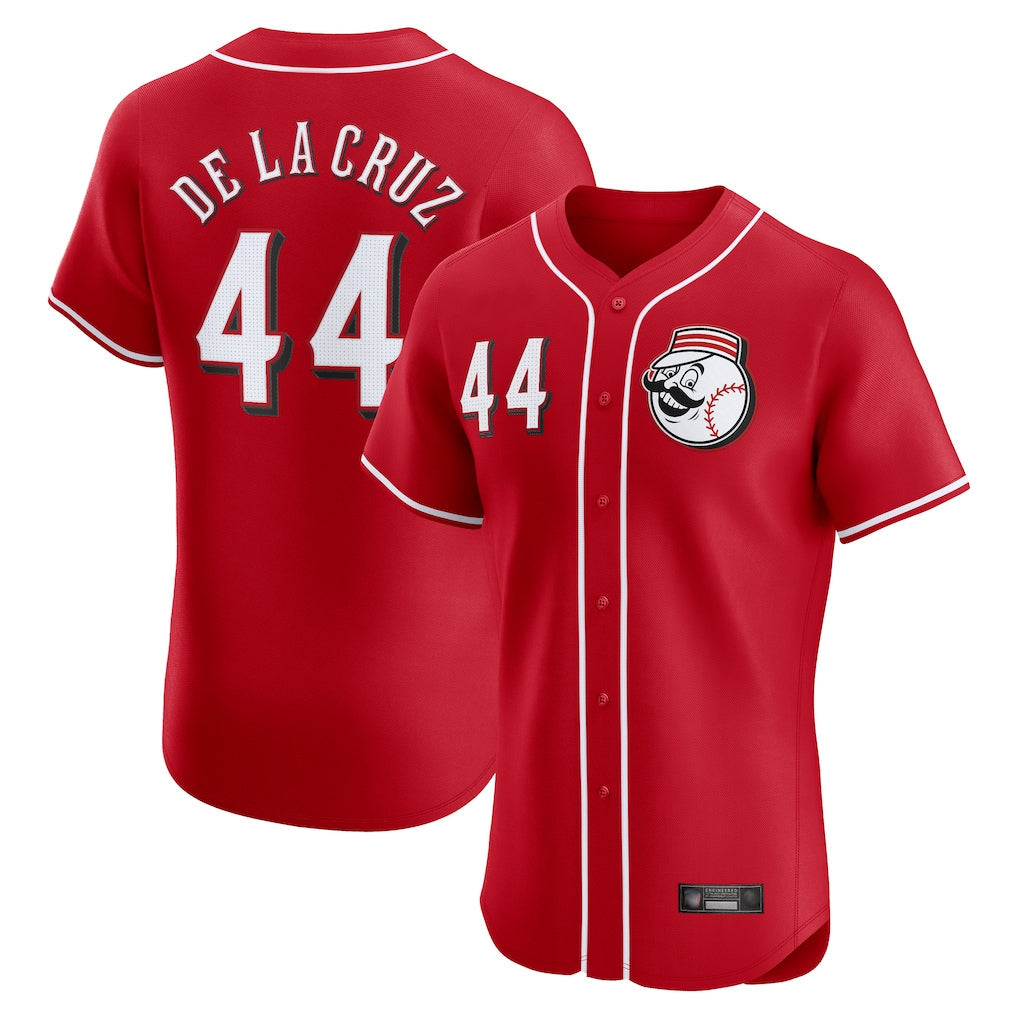 Silnrao C.Reds #44 Elly De La Cruz Player Red Limited Elite Home Game Stitched Jerseys