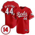 Silnrao C.Reds #44 Elly De La Cruz Player Red Vapor Premier Limited Home Stitched Jerseys