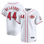 Silnrao C.Reds #44 Elly De La Cruz Player White Home Limited Stitched Jerseys