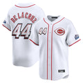 Silnrao C.Reds #44 Elly De La Cruz Player White Speedway Classic Home Limited Stitched Jerseys