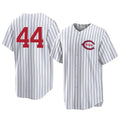 Silnrao C.Reds #44 Elly De La Cruz Player White Stripe Field of Dreams Game Home Stitched Jerseys