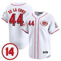 Silnrao C.Reds #44 Elly De La Cruz Player White Vapor Premier Limited Home Stitched Jerseys