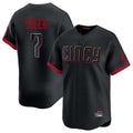 Silnrao C.Reds #7 Spencer Steer Player Black City Connect Home Limited Stitched Jerseys