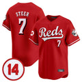 Silnrao C.Reds #7 Spencer Steer Player Red Vapor Premier Limited Home Stitched Jerseys