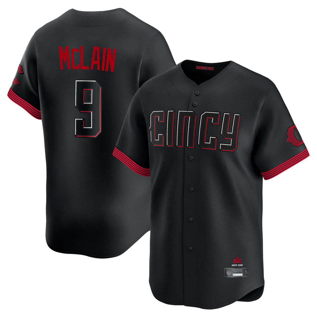 Silnrao C.Reds #9 Matt McLain Player Black City Connect Home Limited Stitched Jerseys