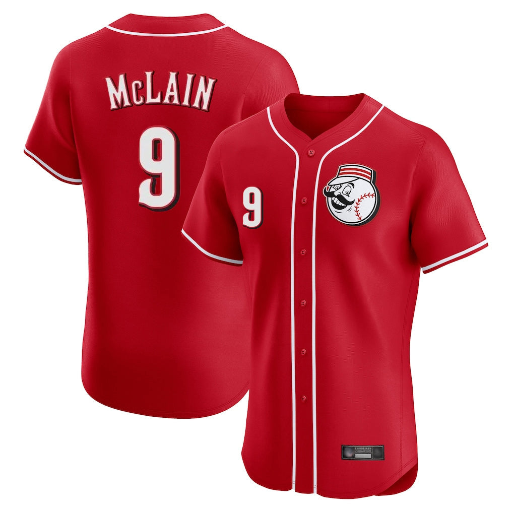 Silnrao C.Reds #9 Matt McLain Player Red Limited Elite Home Game Stitched Jerseys
