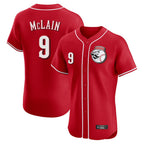 Silnrao C.Reds #9 Matt McLain Player Red Limited Elite Home Game Stitched Jerseys