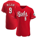 Silnrao C.Reds #9 Matt McLain Player Red Limited Elite Home Stitched Jerseys