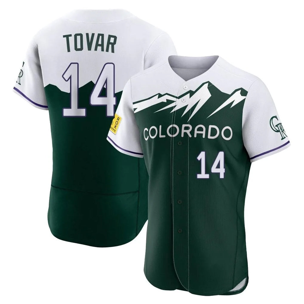 Silnrao C.Rockies #14 Ezequiel Tovar Player Green City Connect Limited Elite Home Stitched Jerseys