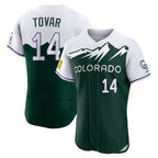 Silnrao C.Rockies #14 Ezequiel Tovar Player Green City Connect Limited Elite Home Stitched Jerseys
