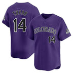 Silnrao C.Rockies #14 Ezequiel Tovar Player Purple Limited Home Stitched Jerseys