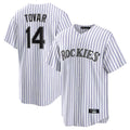Silnrao C.Rockies #14 Ezequiel Tovar Player White Game Home Stitched Jerseys
