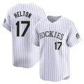 Silnrao  C.Rockies #17 Todd Helton Player White Limited Home Stitched Jerseys
