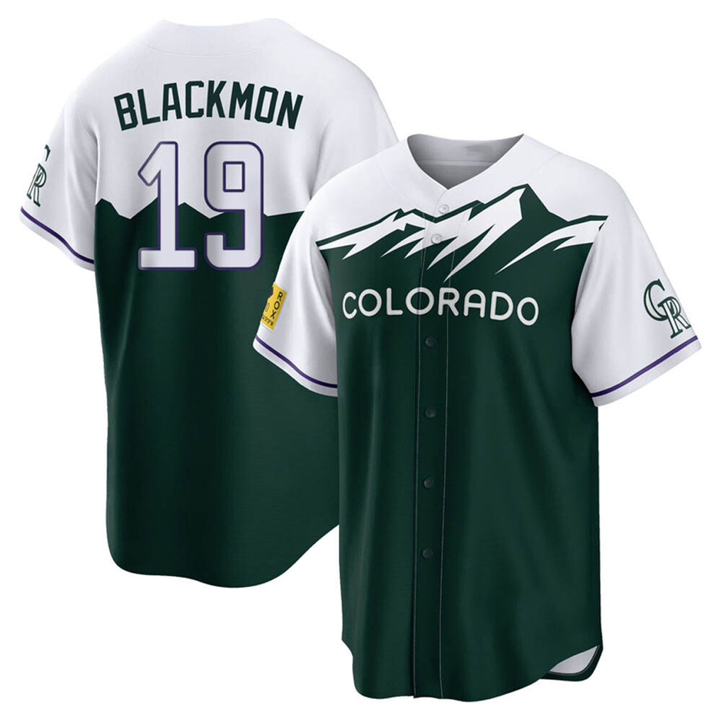 Silnrao  C.Rockies #19 Charlie Blackmon Player Green City Connect Home Game Stitched Jerseys