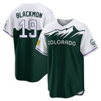 Silnrao  C.Rockies #19 Charlie Blackmon Player Green City Connect Home Game Stitched Jerseys