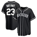 Silnrao  C.Rockies #23 Kris Bryant Player Black Fashion Out Home Game Stitched Jerseys