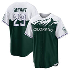 Silnrao  C.Rockies #23 Kris Bryant Player Gray Limited Home Stitched Jerseys