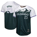 Silnrao  C.Rockies #23 Kris Bryant Player Green City Connect Limited Home Game Stitched Jerseys
