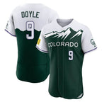 Silnrao C.Rockies #9 Brenton Doyle Player Green City Connect Limited Elite Home Stitched Jerseys
