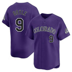 Silnrao C.Rockies #9 Brenton Doyle Player Purple Limited Home Stitched Jerseys