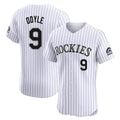Silnrao  C.Rockies #9 Brenton Doyle Player White Limited Elite Home Stitched Jerseys