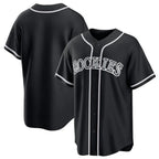 Silnrao  C.Rockies ## Rockies Blank Player Black Fashion Out Home Game Stitched Jerseys