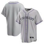 Silnrao  C.Rockies ## Rockies Blank Player Gray Game Home Stitched Jerseys