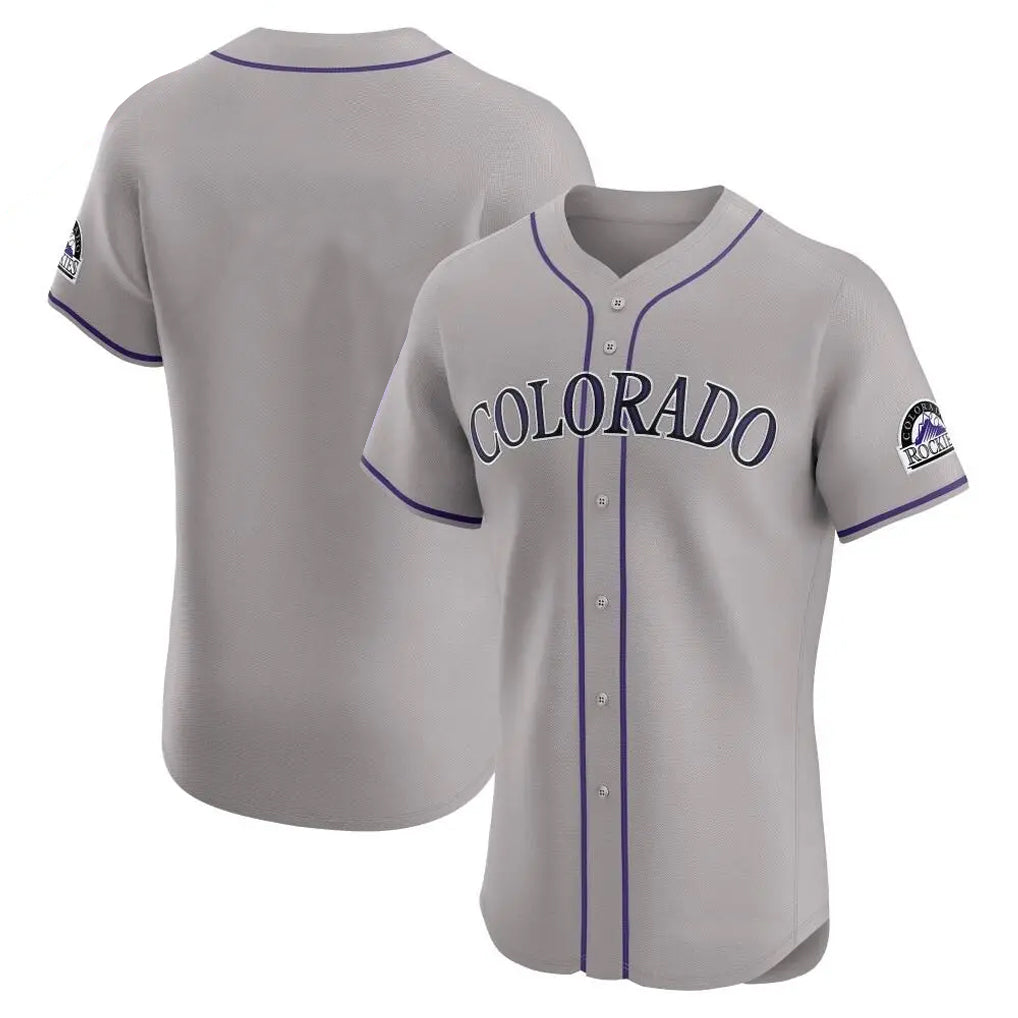 Silnrao  C.Rockies ## Rockies Blank Player Gray Limited Elite Home Stitched Jerseys
