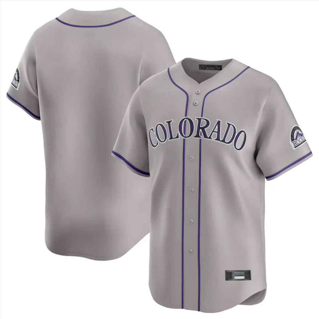 Silnrao  C.Rockies ## Rockies Blank Player Gray Limited Home Stitched Jerseys