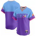 Silnrao C.Rockies ## Rockies Blank Player Purple-Light Blue City Connect Limited Home T-shirt Stitched Jerseys