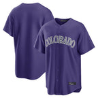 Silnrao  C.Rockies ## Rockies Blank Player Purple Game Home Stitched Jerseys