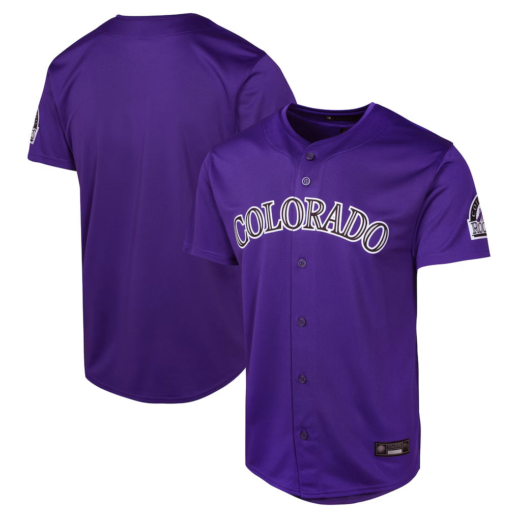 Silnrao  C.Rockies ## Rockies Blank Player Purple Limited Home Game Stitched Jerseys