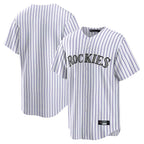 Silnrao  C.Rockies ## Rockies Blank Player White Game Home Stitched Jerseys