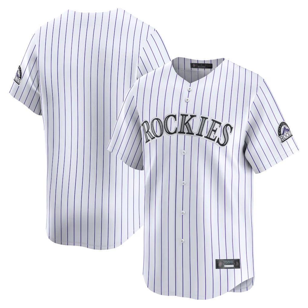 Silnrao C.Rockies ## Rockies Blank Player White Limited Home Stitched Jerseys