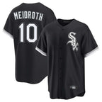 Silnrao C.White Sox #10 Chase Meidroth Player Black Home Game Stitched Jerseys