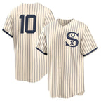 Silnrao C.White Sox #10 Chase Meidroth Player Cream Field of Dreams Home Game Stitched Jerseys