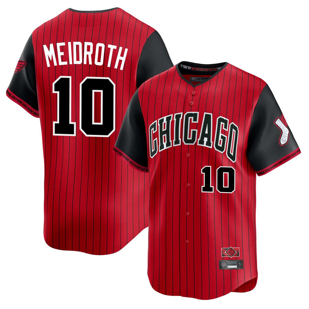 Silnrao C.White Sox #10 Chase Meidroth Player Red City Connect Limited Home Stitched Jerseys